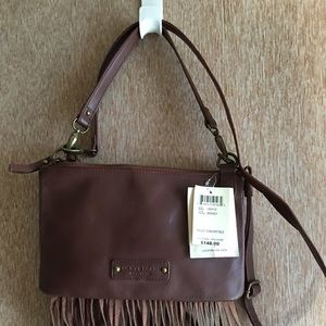 Lucky brand cross body brown purse